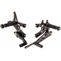 GILLES TOOLING FXR Rückensatz Schwarz für: Aprilia für RSV4, TUONO1000V4, TUONO1100V4 passend für Aprilia RSV4 Racing Factory LEABS 1000 RKL00/RKL01 2015, 201 PS, 148 kw