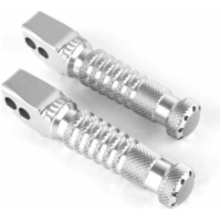 GILLES TOOLING Sport-Fußrasten Silber für Honda, Suzuki, Aprilia passend für Aprilia RSV4 Racing Factory LEABS 1000 RKL00/RKL01 2015, 201 PS, 148 kw
