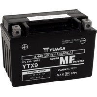 YUASA W/C Battery Maintenance Free Factory Activated - YTX9 FA für Honda, KTM, Kawasaki passend für Aprilia Habana  125 PM000 2001, 10,2 PS, 7,5 kw