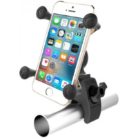 RAM MOUNTS X-Grip® Phone Holder with Snap-Link™ Tough-Claw™ Base für Honda, Yamaha, Suzuki passend für Aprilia Habana Custom 125 PM010 2000, 8 PS, 6 kw