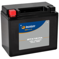TECNIUM Battery Maintenance Free Factory Activated - BTX12 for Triumph, Honda, Kawasaki fitting for Honda C  50 C50 1969, 