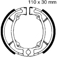 Bremsbacken mit Feder EBC S603 passend für Suzuki RV Van Van 125 WVBT1111 2003, 11,8 PS. 8,7 kw (hinten)