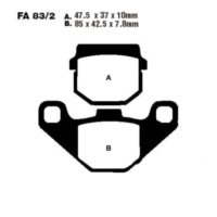 Brake pads scooter ebc SFA0832