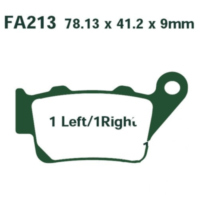 Bremsbeläge Bremsklotz Standard EBC FA213 passend für BMW G Xmoto 650 E65X/K15 2010, 53 PS, 39 kw (hinten)