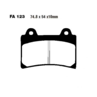 Bremsbeläge Bremsklotz Standard EBC FA123 passend für Yamaha TDM  850 4CM 1993, 50 PS, 37 kw (vorne)