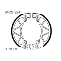 Bremsbacken mit Feder TRW MCS994 passend für Aprilia Habana Custom 125 PM010 2000, 8 PS, 6 kw (hinten)
