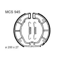 Brake shoes exc springs trw MCS945 fitting for BMW R  100 247E 1991, 60 PS, 44 kw (hinten)