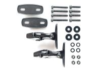 MAGAZI Verkleidungsspiegeladapter Mengeneinheit Paar - schwarz für: HONDA Integra 750 RC71, CBR900RR SC50 KAWASAKI Ninja 125 BX125A passend für Yamaha FZS Fazer 600 RJ021 2001, 95 PS, 70 kw