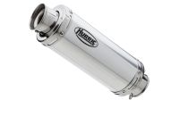 Supersport Slip on Ersatzdämpfer - silber Auspuff für: YAMAHA FZS600 Fazer RJ02 passend für Yamaha FZS Fazer 600 RJ021 2001, 95 PS, 70 kw