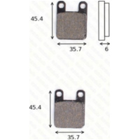 disk brake pads MCB 535 SR fitting for Derbi Vamos  50 VAMOS G 1996, 4,1 PS, 3 kw (vorne)