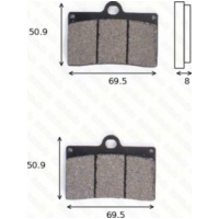 Bremsklötze Scheibenbremsbeläge MCB 540 STD mit ABE passend für Aprilia RS4  125 TW000 2013, 15 PS, 11 kw (vorne/front f. Juan)