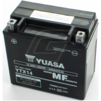 YTX14 (Vergl. YTX14-BS) 12V/12AH DIN51214 SLA-Batterie 150x87x145mm passend für Aprilia Caponord ABS 1200 VK000/VK001/VKA00/VKA01 2016, 125 PS, 92 kw