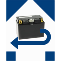 Batteriepfand inkl. Batteriepfandgutschein (nur für Endverbraucher) passend für Aprilia Habana Custom 125 PM010 2000, 8 PS, 6 kw