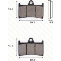 disk brake pads MCB 611 SV ABE a...