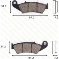 disk brake pads MCB 669 SI ABE a...