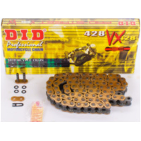 X-Ring verstärkte Kette VX, 428, 134 G&B mit Clipschloß / nutzbar bis 22kW (30PS) / bis 250ccm passend für Suzuki RV Van Van 125 WVBT1111 2003, 11,8 PS. 8,7 kw