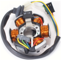 Lima, Generator Lichtmaschine Minarelli Motor (pick up innenliegend) passend für Aprilia Scarabeo  50 PF010 1998, 3,1 PS, 2,3 kw