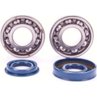 Kurbelwellenlager Satz SKF Metallkäfig für Minarelli CW, MA, MY, CA, CY passend für Aprilia Scarabeo  50 HS 1996, 3,1 PS, 2,3 kw