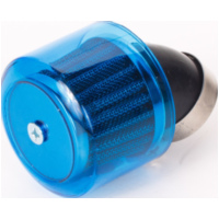 air filter Air-System metal gauze filter 35mm45° carburetor connection blue shield