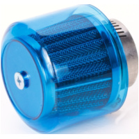 air filter Air-System metal gauze filter 38mm straight version blue shield