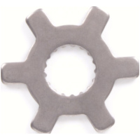 Sternscheibe (13x12mm) 17 Zähne für Minarelli Motoren passend für Aprilia Scarabeo  50 PF010 1998, 3,1 PS, 2,3 kw