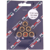 Variomatikgewichte, Variomatikrollen 6,2 Gr. Variatorrollenkit 15X12 6PZ passend für Aprilia Area 51 KAT 50 MYG00 1999, 4,1 PS, 3 kw