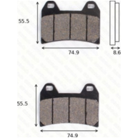 Scheibenbremsbeläge MCB 683 SCR racing ohne ABE passend für Aprilia Pegaso  650 RW000/RWA00/RWB00 2002, 34 PS, 25 kw (vorne)