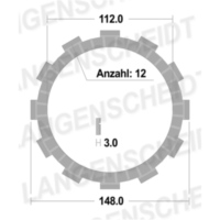 Clutch Plates - Friction - FCC for: Yamaha 4H7-16321-02
