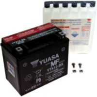 Motorradbatterie YTX12-BS Yuasa passend für Kawasaki ER-6F  650 EX650AAA 2007, 34 PS, 25 kw