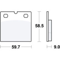 Brake pads std trw MCB533