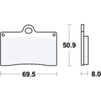 Brake pads carbon crq trw luc MCB540CRQ