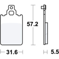 Bremsbeläge Bremsklotz Standard TRW MCB578