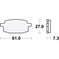 Bremsbeläge Bremsklotz Standard TRW MCB590