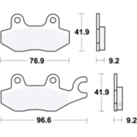 Brake pads lc trw MCB663LC