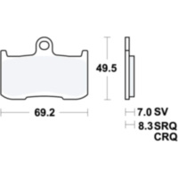 Bremsbeläge Bremsklotz Standard TRW MCB737