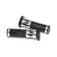 Motorradgriff PROGRIP Lenkergriffe Road 728 Alu silber für 7/8 Zoll Lenker, geschlossen passend für Aprilia RS4 /Replica 50 TK000/VX000 2014, 5,4/2,7 PS, 4/2 kw