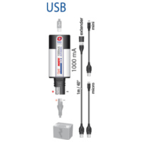 USB charger with battery monitor...