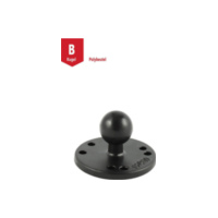 RAM Mounts Basisplatte rund (AMPS) - B-Kugel (1 Zoll) passend für Aprilia Habana Custom 125 PM010 2000, 8 PS, 6 kw