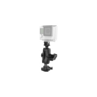RAM Mounts GoPro Kamerahalterung (kurz) - mit GoPro-Adapter (für original GoPro-Basis) passend für Aprilia Habana Custom 125 PM010 2000, 8 PS, 6 kw