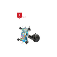RAM Mounts Saugfußhalterung mit X-Grip Universal Halteklammer für Smartphones passend für Suzuki RV Van Van 125 WVBT1111 2003, 11,8 PS. 8,7 kw