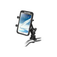 RAM Mounts Lenkerhalterung mit X-Grip Universal Halteklammer für große Smartphones passend für Aprilia Habana Custom 125 PM010 2000, 8 PS, 6 kw