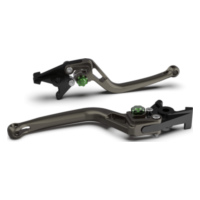 LSL Bremshebel BOW R39R, anthrazit/grün passend für Honda CB Neo Sports CafeABS 300 NC55 2021, 31 PS, 22,7 kw