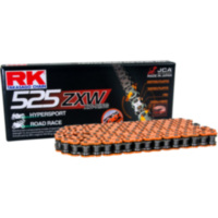 RK XW-Ringkette orange 525 ZXW/110 Kette offen mit Nietschloss passend für Aprilia RSV4 Racing Factory LEABS 1000 RKL00/RKL01 2015, 201 PS, 148 kw