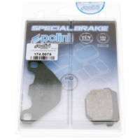 Bremsklötze brake pads Polini organic for CPI for: Hyosung Keeway Peugeot 174.0075 passend für Aprilia RS4 /Replica 50 TK000/VX000 2018, 5,4/2,7 PS, 4/2 kw