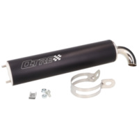 Endtopf Endschalldämpfer Tecnigas Q-Tre schwarz 38919 passend für Aprilia Amico  50 HV 1995, 2,7 PS, 2 kw