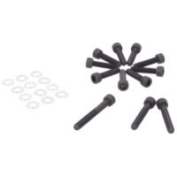 engine case / variator cover screw set black for Minarelli 39951