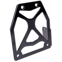 number plate holder 100x116 aluminium black 40599 fitting for Aprilia SR RacingHorizontaler Zylinder 50 MZL10 1999, 4,5 PS, 3,3 kw