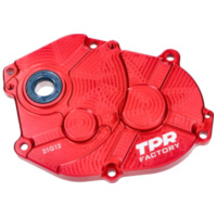 gear cover / transmission cover Racing TPR Factory CNC red anodized for Minarelli long type 48827 fitting for Aprilia SR RacingHorizontaler Zylinder 50 MZL10 1999, 4,5 PS, 3,3 kw