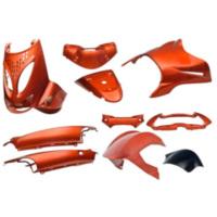 fairing kit EDGE 11-piece orange metallic for Aprilia SR SR50 Street 1998- 52533 fitting for Aprilia SR RacingHorizontaler Zylinder 50 MZL10 1999, 4,5 PS, 3,3 kw