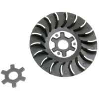 Lüfterrad Keilriemenscheibe Sport inkl. Sternscheibe für Minarelli IP32570 passend für Aprilia Scarabeo  50 PF010 1998, 3,1 PS, 2,3 kw